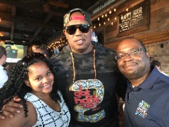 Scottie, Toni-Ann Derby and Master P at the New Orleans PR happy hour.